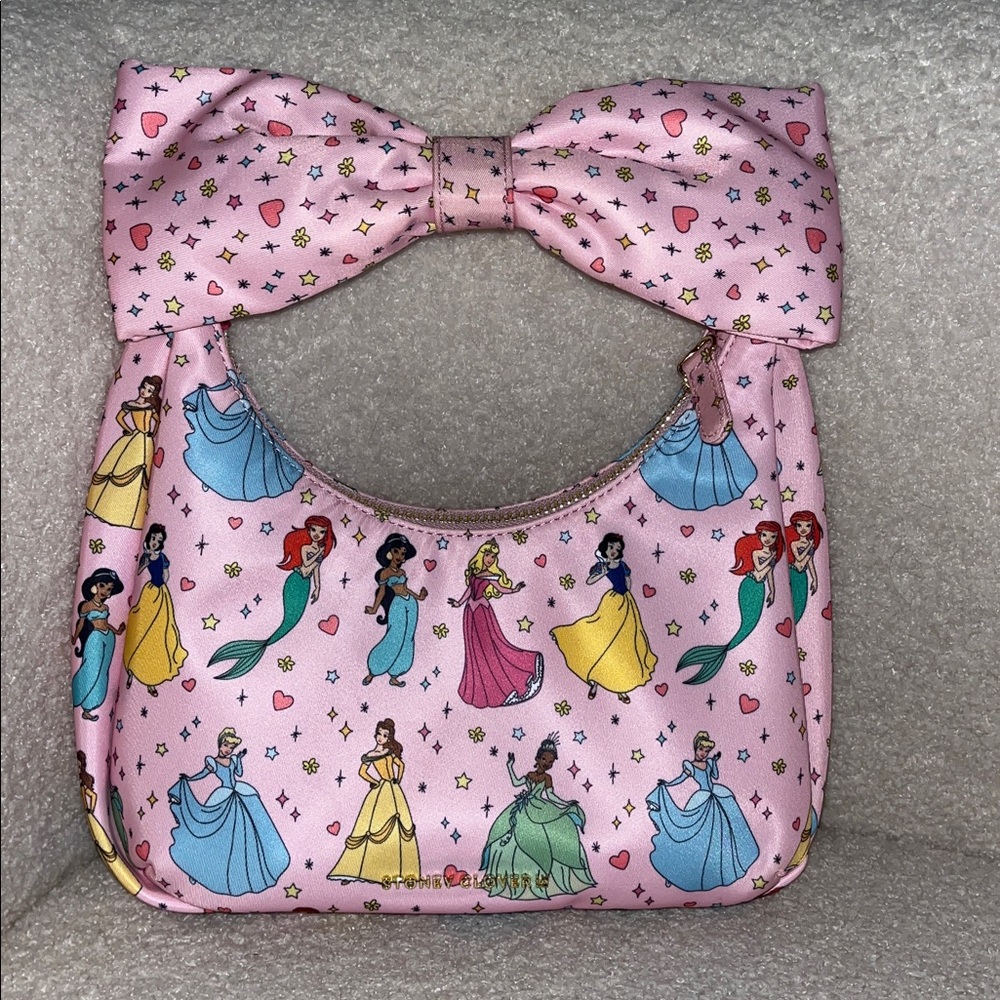 Stoney Clover Lane Never Stop Dreaming Pink Disney Princess Bow Bag